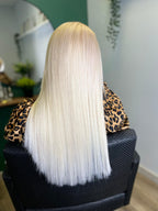 Dabīgi mati pieaudzēšanai TAPE-IN tehnikā, tonis #60C, 50 grami, 30cm-75 cm