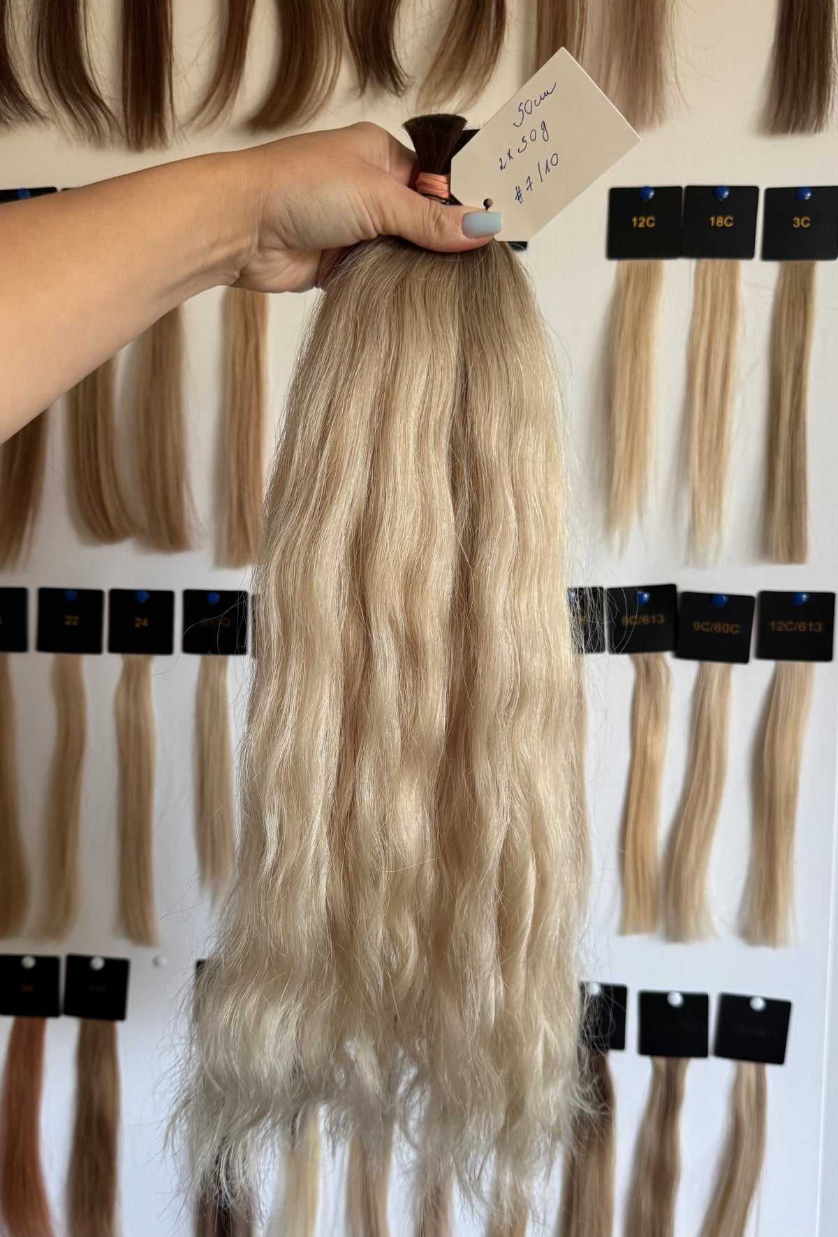 LUX Matu bunte, Tonis #7/10 OMBRE, 50 cm, 50g-100g (ar vai bez keratīna kapsulām)