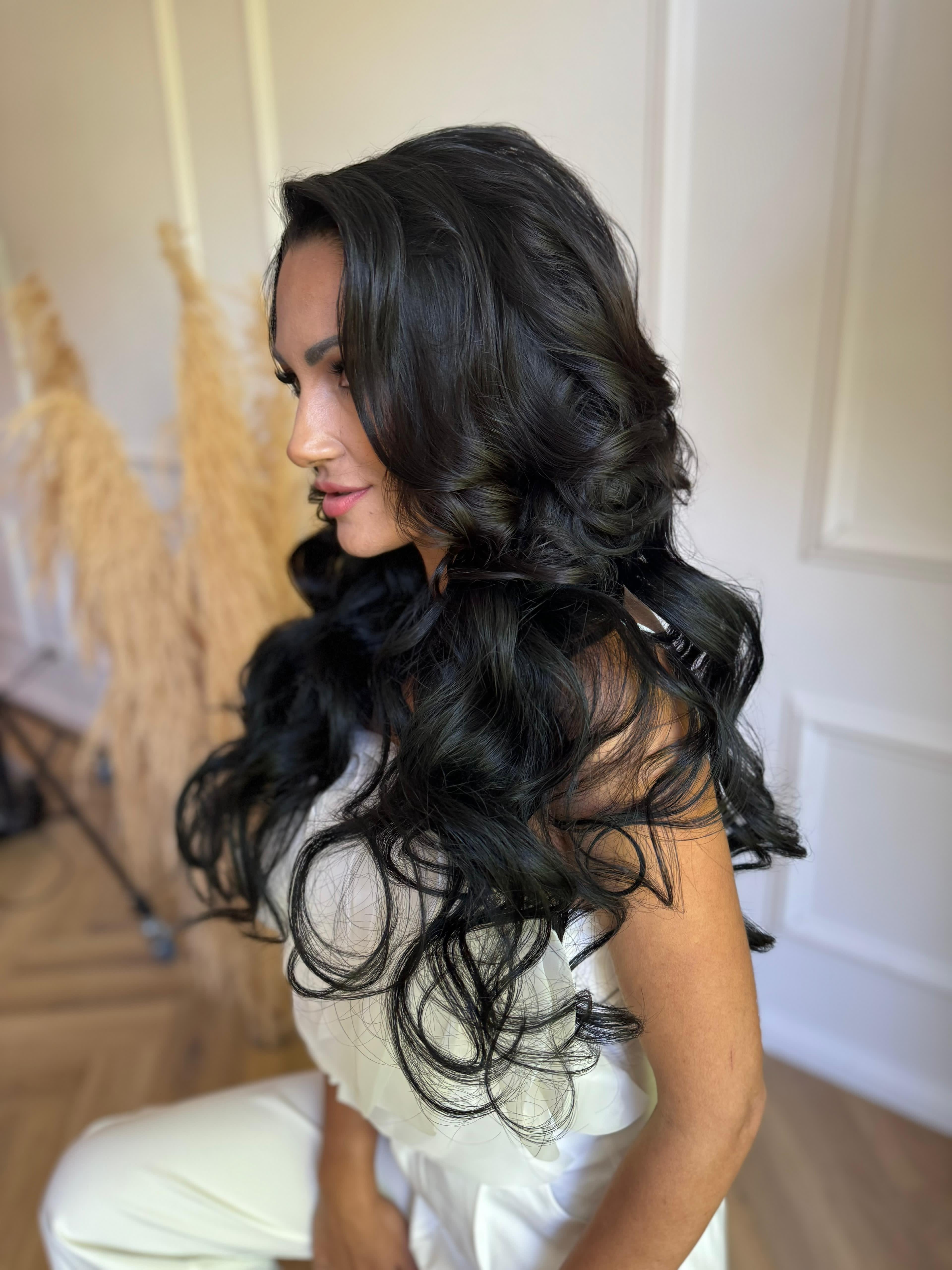 Dabīgie ( CLIP IN ) mati uz sprādzēm #1 - 60cm