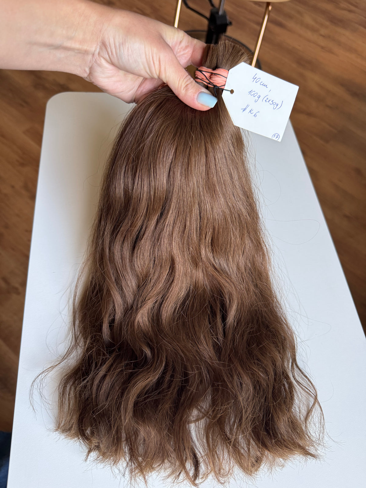 LUX Matu bunte, Tonis #k6, 40 cm, 50g-100g (ar vai bez keratīna kapsulām), viļņaini