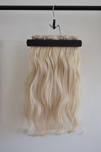 MATU NOMA - 45 cm,  #613+#PLA - CLIP-IN dabīgo matu komplekts ar sprādzēm