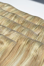 MATU NOMA - 50 cm, #6.2+#6C - CLIP-IN dabīgo matu komplekts ar sprādzēm