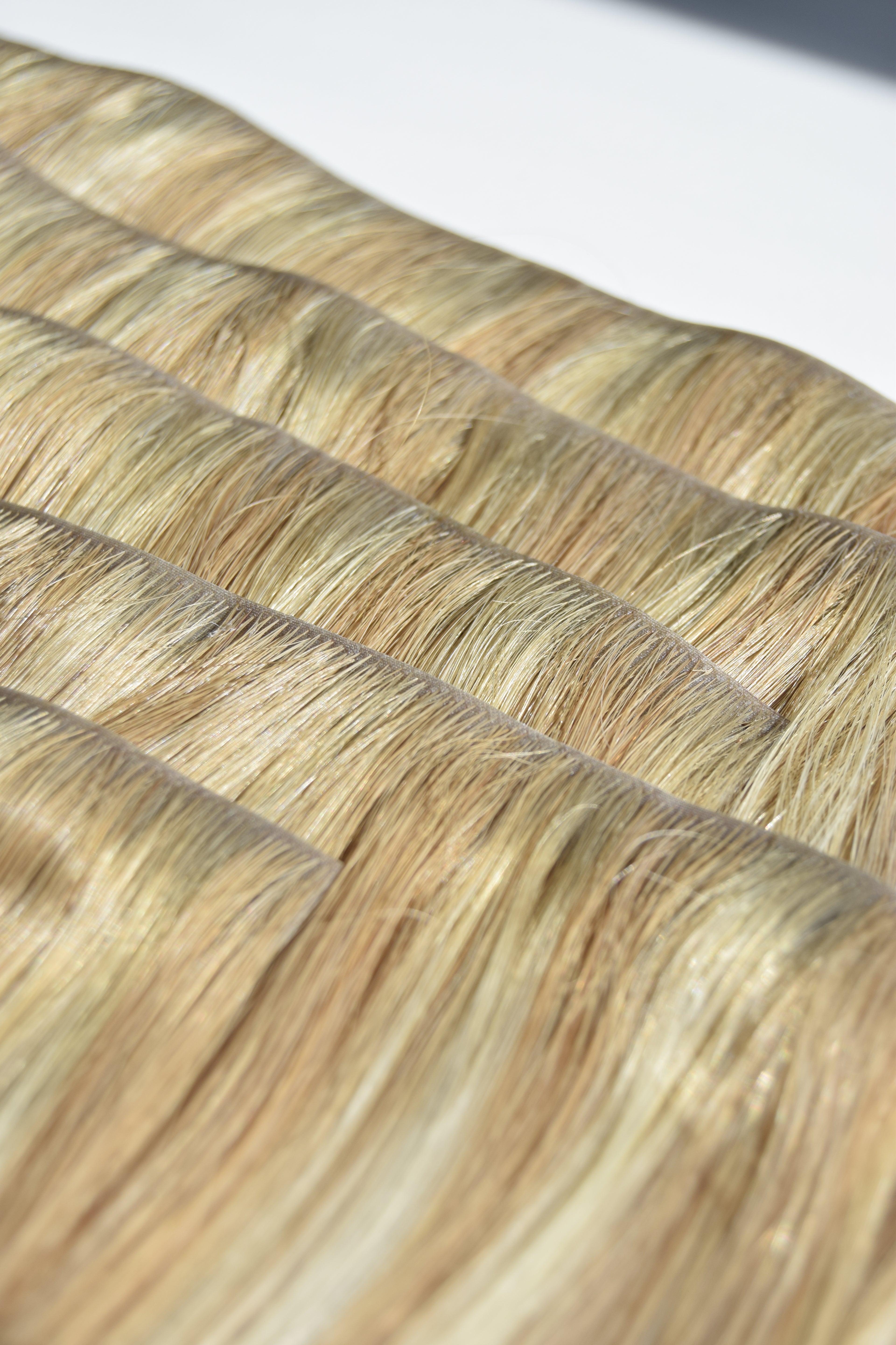 MATU NOMA - 50 cm, #6.2+#6C - CLIP-IN dabīgo matu komplekts ar sprādzēm