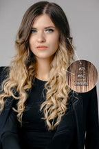 Dabīgi mati pieaudzēšanai TAPE-IN tehnikā, tonis #2/6C OMBRE, 50 grami, 30cm-75 cm