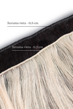 Dabīgo matu TRESES - tonis #1B/60 OMBRE, 50-100 grami, 30cm-75 cm, STANDARTA/ PRO TRESE