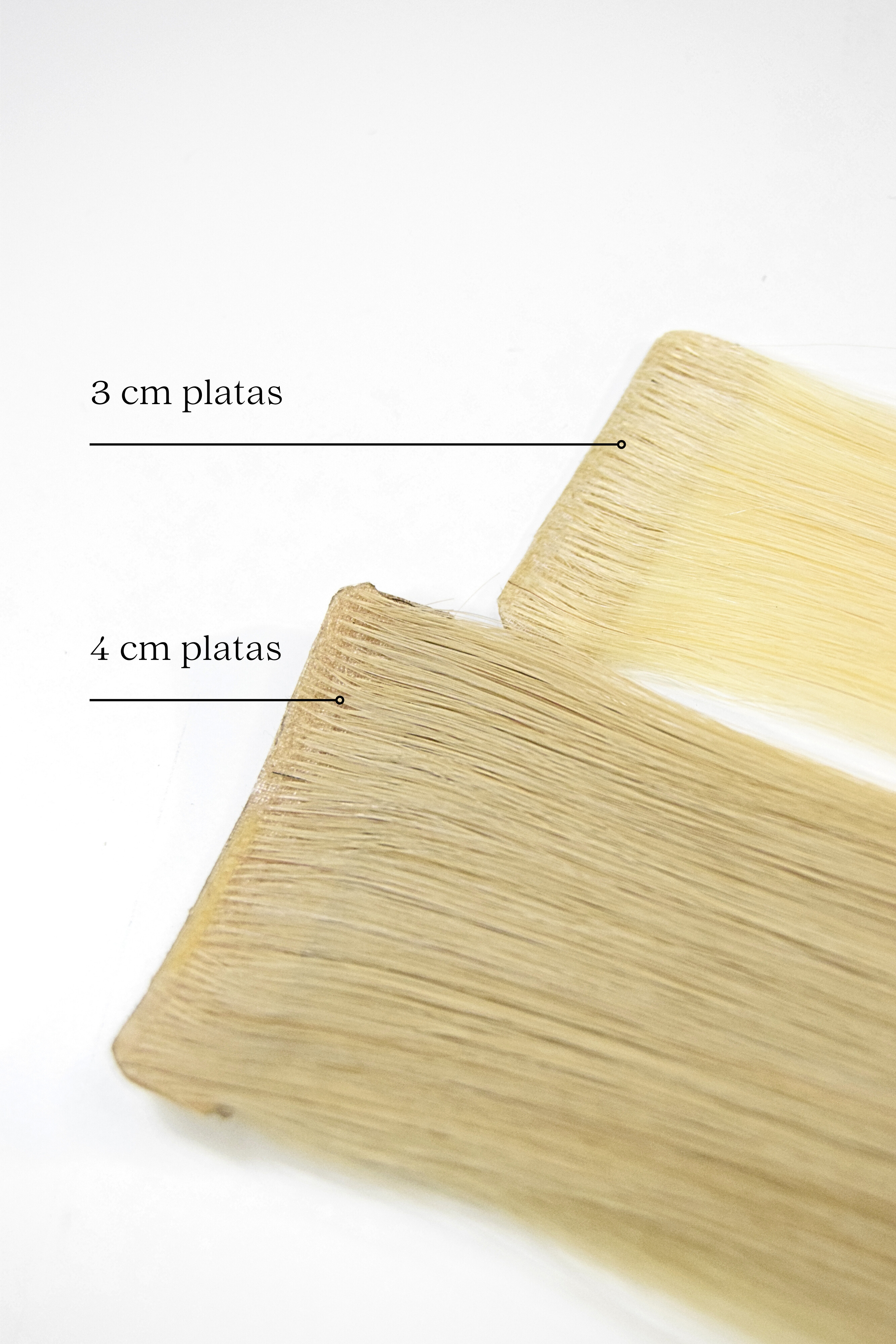 Dabīgi mati pieaudzēšanai TAPE-IN tehnikā, tonis #1, 50 grami, 30cm-75 cm