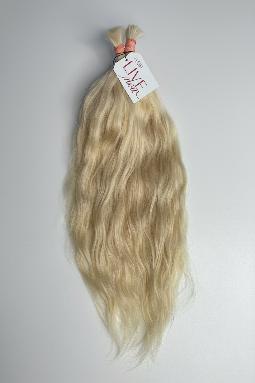 LUX Matu bunte, Tonis #10, 50cm, 50g-100g, viļņaini (ar vai bez keratīna kapsulām)