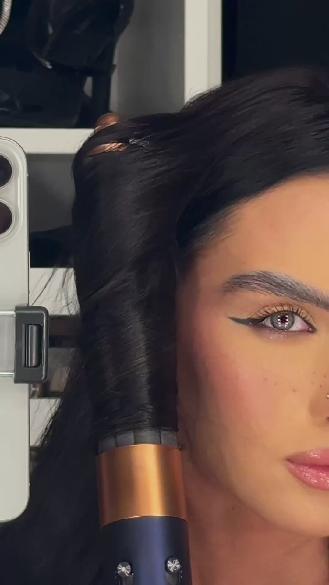 MATU NOMA - 50 cm, 120 g, #1B - CLIP-IN dabīgo matu komplekts ar sprādzēm