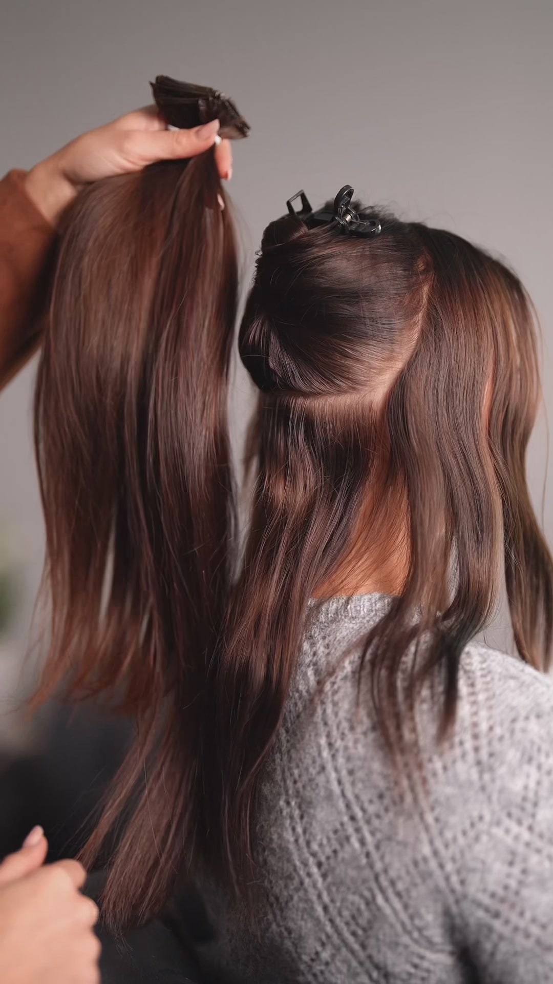 Dabīgi mati pieaudzēšanai TAPE-IN tehnikā, tonis #1A, 50 grami, 30cm-75 cm