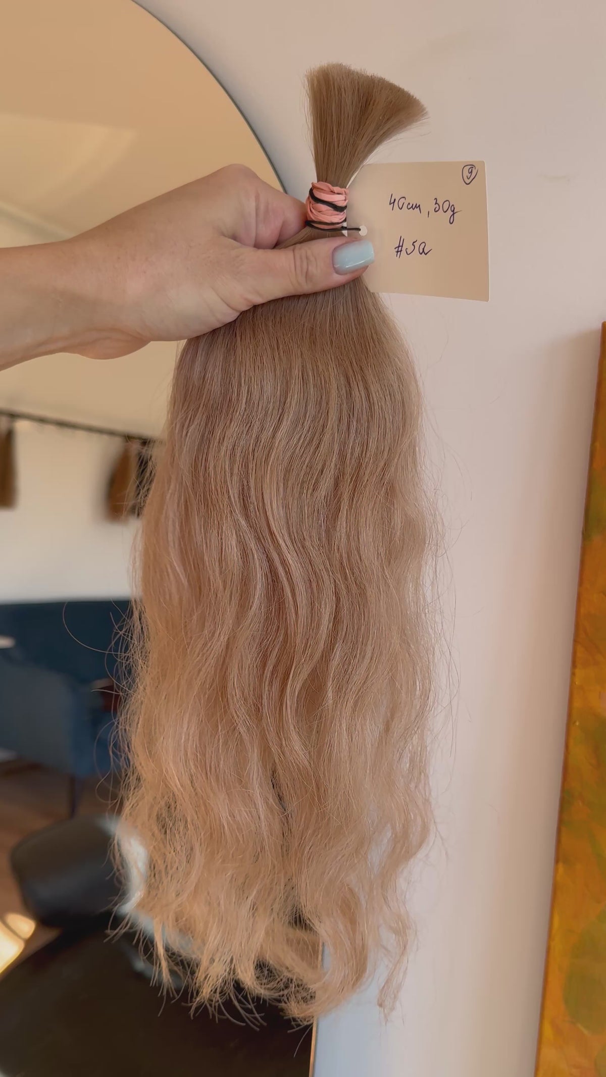 LUX Matu bunte, Tonis #5Q, 40 cm, 30g (ar vai bez keratīna kapsulām), viļņaini
