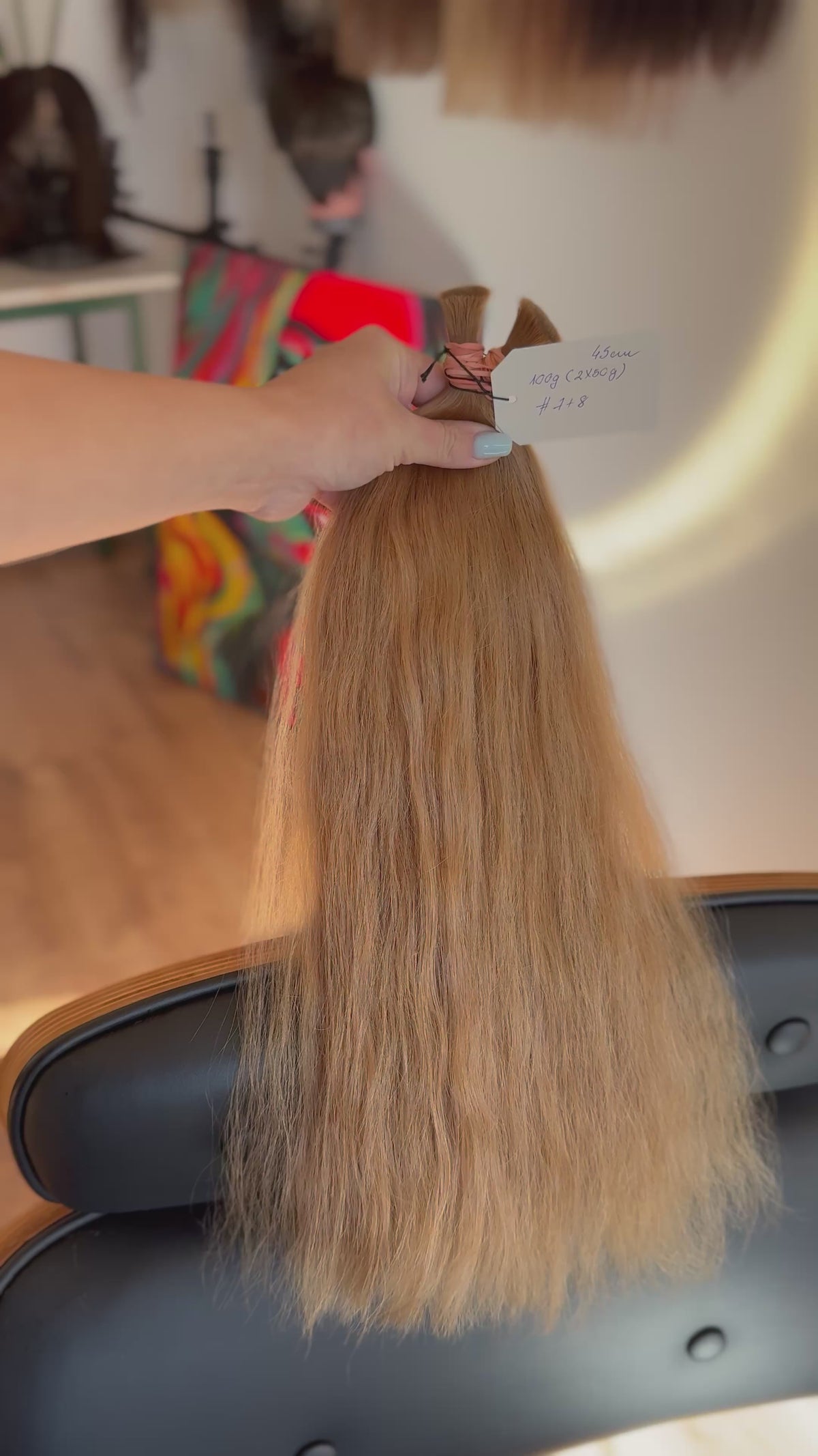 LUX Matu bunte, Tonis #k7+#k8, 45 cm, 50g-100g (ar vai bez keratīna kapsulām), poraini/ taisni