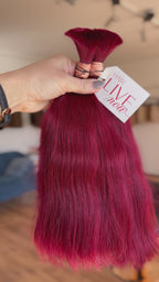 LUX Matu bunte, Tonis #RED-D, 30cm, 50g-100g (ar vai bez keratīna kapsulām)