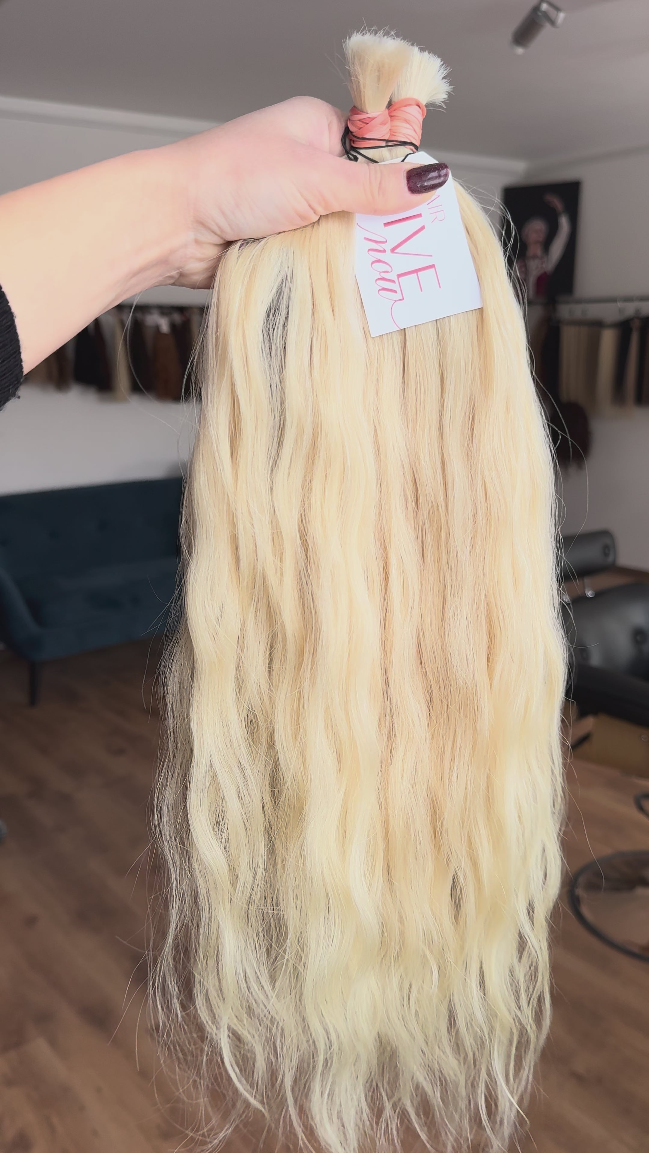 LUX Matu bunte, Tonis #10, 50cm, 50g-100g, viļņaini (ar vai bez keratīna kapsulām)