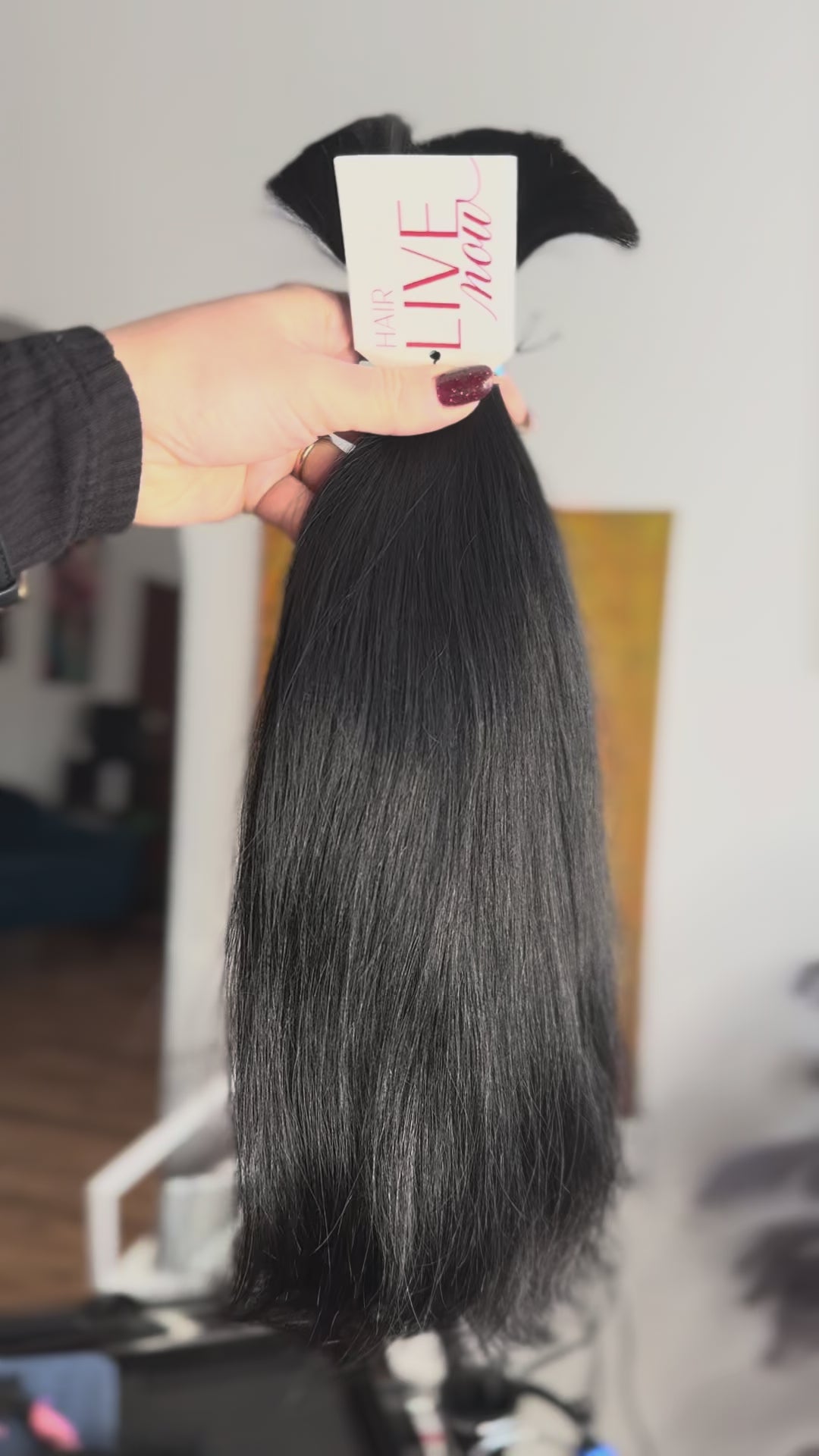 PREMIUM Matu bunte, Tonis #1, 40cm, 50g-100g (ar vai bez keratīna kapsulām)